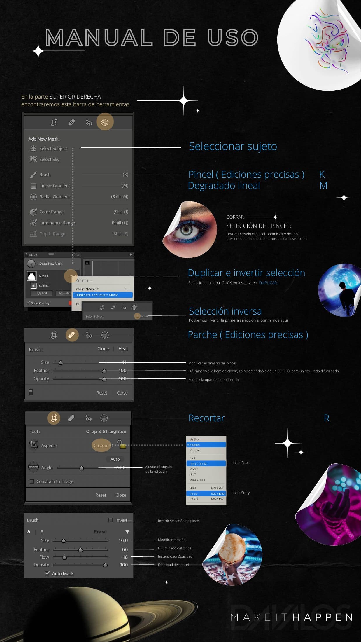 Manual visual de Lightroom incluido en el curso